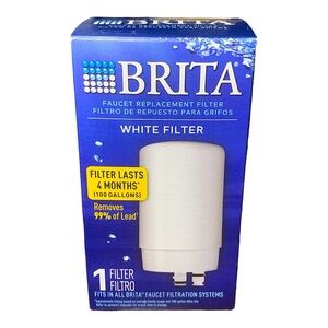 1 NIB BRITA Faucet Replacement Filter White